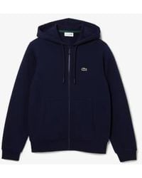 Lacoste - Mens Kangaroo Pocket Fleece Zipped Jogger Sweatshirt 1 - Lyst