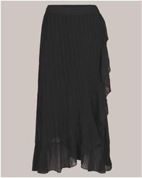 Second Female Black Mounce Long Wrap Skirt