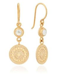 Anna Beck - Mother Of Pearl & Disc Drop Earrings - Lyst