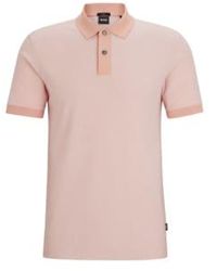 BOSS - Phillipson 37 Light Slim Fit Two Tone Polo Shirt 50513580 699 M - Lyst