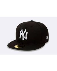 KTZ - 59fifty new york yankees essential fitted noir - Lyst