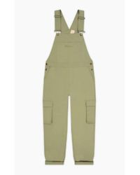 Champion Woven Utility Dungarees Olive Green - Verde