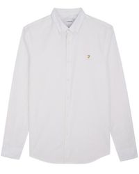 farah white oxford shirt