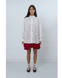 Stella Nova - Embroidered Cotton Shirt In - Lyst