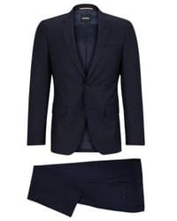 BOSS - H-huge-2pcs-224 Dark Slim Fit Suit - Lyst