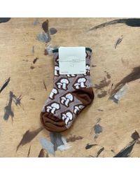 Hansel From Basel - Gingerbread Mini Button Crew Socks - Lyst