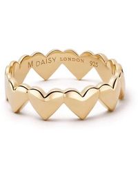 Daisy London - Heart Crown Band Ring Silver / M - Lyst