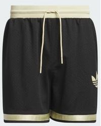 adidas - Shorts en maille noirs - Lyst