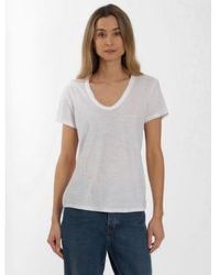 Levete Room - Weiß irgendein t-shirt mit 2 rundhalsausschnitten - Lyst