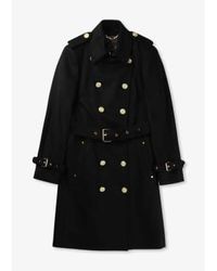 Holland Cooper - Womens Marlborough Trench Coat In Soft Black - Lyst