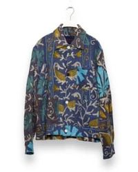Kardo - Bodhi Jacket Embroidered Cotton Kantha Blanket Lilac - Lyst
