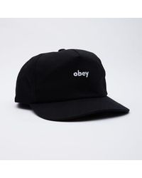 Obey - Kleinbuchstaben snapback cap - Lyst