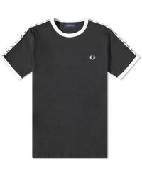 Fred Perry - Taped Ringer T-shirt M4620 S - Lyst