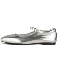 Shoe The Bear - Maya silber metallic ballerina - Lyst