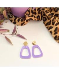 sept cinq - Lilac Anchor Earrings Lilac - Lyst