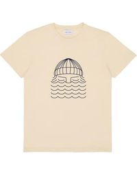 Bask In The Sun - In The Sun T-shirt Crème To Sea Xl - Lyst