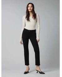 DL1961 - Peached Raw Mara Straight Ankle Jeans 25 - Lyst