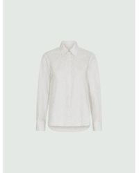 Marella - Orense Diamante Long Sleeve Cotton Shirt Size: 14, Col: W 14 - Lyst