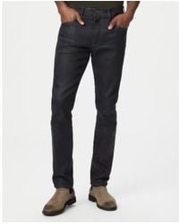 PAIGE - Lennox Spence Coated Dark Slim Fit Jeans M653f72-b016 30w - Lyst