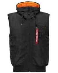Alpha Industries - Hooded Ma-1 Vest M - Lyst