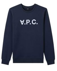 A.P.C. - Apc Dark Navy Blue Vpc Sweatshirt - Lyst