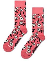 Happy Socks - Calcetines flores baile color rosa oscuro - Lyst
