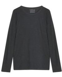 Cashmere Fashion - Velvet By Graham And Spencer Botton Shirt Lizzie Circular Neckline Langarm Xl / - Lyst