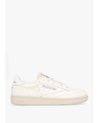 Reebok - Womens Club C 85 Leather Tennis Trainers In Chalkpaper Vintage Blue - Lyst
