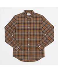 Farah - Brewer Check Shirt In And Navy - Lyst