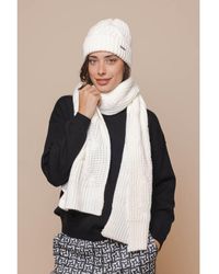 Rino And Pelle - Aaf Knitted Bobble Hat 23 Snow White. - Lyst