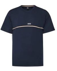BOSS - Unique Dark Stretch Cotton Pyjama T-shirt 50515395 404 M - Lyst