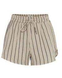 Ichi - Foxa Beach Shorts Xs / Coral Stripe - Lyst