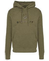 Belstaff - Signature Sweatshirt Hoodie True Olive S - Lyst