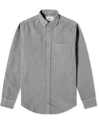 Portuguese Flannel - Lobo Light Grey Corduroy Shirt - Lyst