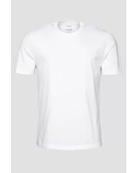 Eton - T-shirt en coton supima blanc 10001035700 - Lyst