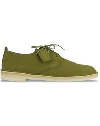 Clarks Desert London Olive Suede - Vert