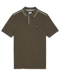 Weekend Offender - Astola Polo With Piping Detail In Castle - Lyst