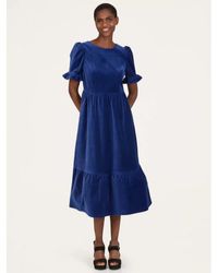 Thought - Wwd7439 Alleegra Organic Cotton Velvet Midi Dress - Lyst