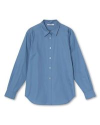 GRAUMANN - Flora Shirt Ocean Cotton - Lyst