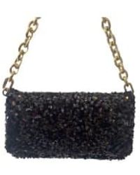 Abro⁺ - Sequin Clutch With Gold Chain Strap One Size - Lyst