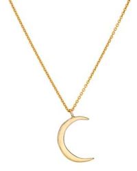 Posh Totty Designs - Plated Crescent Moon Necklace - Lyst