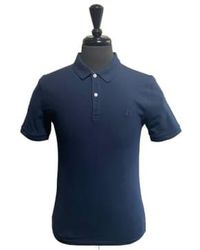 Vilebrequin - Navy Marino Blue Piquet Cotton Slim Fitting Polo T Shirt - Lyst