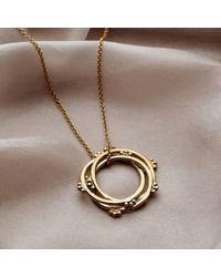 Posh Totty Designs - 18ct Plate Crown Russian Ring Necklace - Lyst