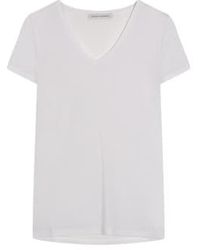 Cashmere Fashion - Trusted handwork viskose-mix t-shirt nanterre v-ausschnitt kurzarm - Lyst