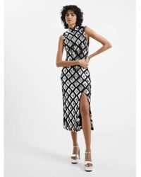French Connection - Axel Embellished Dress-/silver-71vbp Uk 10 - Lyst