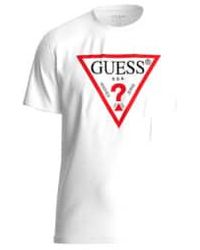Guess - Original Logo Tee Pure Large / - Lyst
