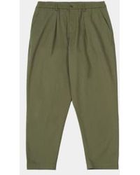 Universal Works - Pleated Track Pant Light Olive W30 - Lyst