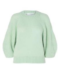 SELECTED - Slflouvilja Knit With Round Collar And 3/4 Sleeve - Lyst