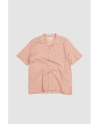 Universal Works - Road Shirt Beige Pink Fluro Cotton S - Lyst