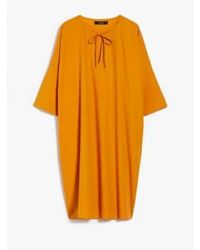 Weekend by Maxmara - Caro Tie Detail Short Smock Dress Col Ochre Size 1 - Lyst